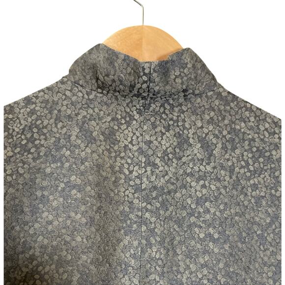 Eileen Fisher Elegant Silk 
Blend Silver Gray Shimmer Jacket Size M Cocktail - Picture 4 of 9